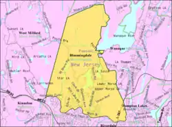 Census Bureau map of Bloomingdale, New Jersey