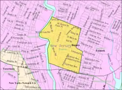 Census Bureau map of Bogota, New Jersey