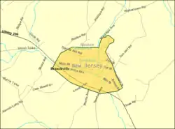 Census Bureau map of Branchville, New Jersey