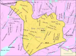 Census Bureau map of Butler, New Jersey