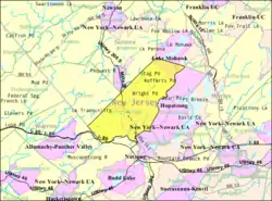Census Bureau map of Byram Township, New Jersey