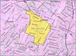 Census Bureau map of Cedar Grove, New Jersey
