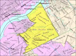 Census Bureau map of Cinnaminson Township, New Jersey