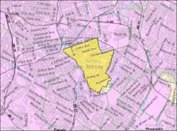 Census Bureau map of Garfield, New Jersey