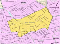 Census Bureau map of Haddon Heights, New Jersey