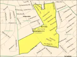 Census Bureau map of Hi-Nella, New Jersey