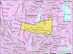 Census Bureau map of Hillsdale, New Jersey