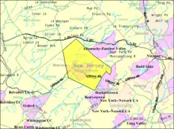 Census Bureau map of Independence Township, New Jersey