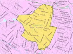 Census Bureau map of Midland Park, New Jersey