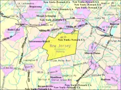 Census Bureau map of Randolph, New Jersey