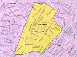Census Bureau map of West Orange, New Jersey