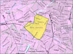 Detailed Census Bureau map of West Paterson in 2000