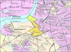 Census Bureau map of Westville, New Jersey