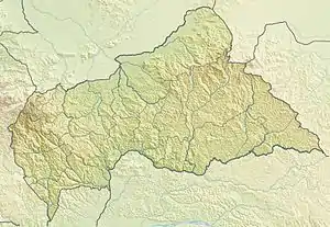 BanguiBangî is located in Central African Republic