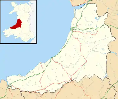 Llanon is located in Ceredigion