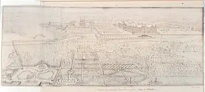 Les jardins bas de Meudon (The Low Gardens of Meudon), by Israel Silvestre, 17th century, BNF