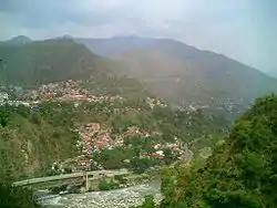 Chamba town from across the river