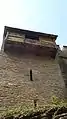 East side of the keep and its horading
