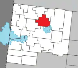 Location within Abitibi-Ouest RCM.