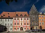 Historic houses on the town square