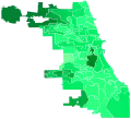 Support for Fioretti by ward:.mw-parser-output .legend{page-break-inside:avoid;break-inside:avoid-column}.mw-parser-output .legend-color{display:inline-block;min-width:1.25em;height:1.25em;line-height:1.25;margin:1px 0;text-align:center;border:1px solid black;background-color:transparent;color:black}.mw-parser-output .legend-text{}&nbsp;&nbsp;>15%.mw-parser-output .legend{page-break-inside:avoid;break-inside:avoid-column}.mw-parser-output .legend-color{display:inline-block;min-width:1.25em;height:1.25em;line-height:1.25;margin:1px 0;text-align:center;border:1px solid black;background-color:transparent;color:black}.mw-parser-output .legend-text{}&nbsp;&nbsp;12–15%.mw-parser-output .legend{page-break-inside:avoid;break-inside:avoid-column}.mw-parser-output .legend-color{display:inline-block;min-width:1.25em;height:1.25em;line-height:1.25;margin:1px 0;text-align:center;border:1px solid black;background-color:transparent;color:black}.mw-parser-output .legend-text{}&nbsp;&nbsp;9–12%.mw-parser-output .legend{page-break-inside:avoid;break-inside:avoid-column}.mw-parser-output .legend-color{display:inline-block;min-width:1.25em;height:1.25em;line-height:1.25;margin:1px 0;text-align:center;border:1px solid black;background-color:transparent;color:black}.mw-parser-output .legend-text{}&nbsp;&nbsp;6–9%.mw-parser-output .legend{page-break-inside:avoid;break-inside:avoid-column}.mw-parser-output .legend-color{display:inline-block;min-width:1.25em;height:1.25em;line-height:1.25;margin:1px 0;text-align:center;border:1px solid black;background-color:transparent;color:black}.mw-parser-output .legend-text{}&nbsp;&nbsp;3–6%.mw-parser-output .legend{page-break-inside:avoid;break-inside:avoid-column}.mw-parser-output .legend-color{display:inline-block;min-width:1.25em;height:1.25em;line-height:1.25;margin:1px 0;text-align:center;border:1px solid black;background-color:transparent;color:black}.mw-parser-output .legend-text{}&nbsp;&nbsp;0–3%