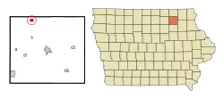 Location of Alta Vista, Iowa