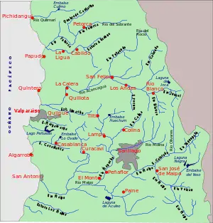 Map of rivers