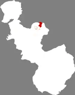 Location in Anshan