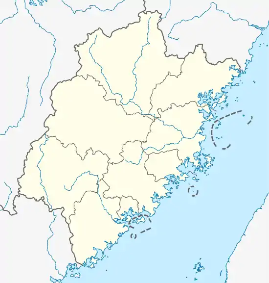 Minhou is located in Fujian