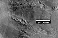Close-up of Chincoteague Crater, as seen by HiRISE.