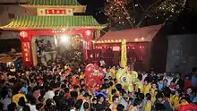 Chinese New Year celebrated in Chinatown, Kolkata, India.