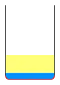 Water is denser than oil, so it sinks to the bottom of the chip pan as it is heated above its boiling point and instantly vaporizes, its volume increasing by a factor of 1,700.
