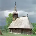 Chiraleş church in Romulus Vuia park
