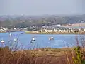 Sand bar and outlet of Christchurch Harbour