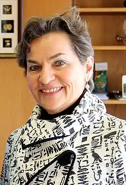 Christiana Figueres (Class of 1979), Costa Rican diplomat, known for her work on climate change.
