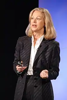 Christie Hefner (BA, 1974) is the former CEO of Playboy Enterprises.