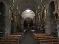 The interior of the church in Chucuito