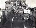 ROCS Chung Hai after being hit on the stern by a torpedo from a People’s Liberation Army’s torpedo boat during the naval battle on August 24, 1958