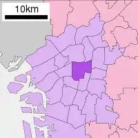 Location within Osaka City