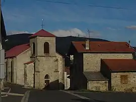 The church in Saint-Pierre-la-Bourlhonne