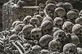 Stacked skulls
