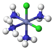 .mw-parser-output .template-chem2-su{display:inline-block;font-size:80%;line-height:1;vertical-align:-0.35em}.mw-parser-output .template-chem2-su>span{display:block;text-align:left}.mw-parser-output sub.template-chem2-sub{font-size:80%;vertical-align:-0.35em}.mw-parser-output sup.template-chem2-sup{font-size:80%;vertical-align:0.65em}cis-[CoCl2(NH3)4]+