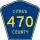 County Road 470 marker