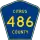 County Road 486 marker