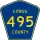 County Road 495 marker