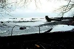 The mouth of the Clallam River is located in Clallam Bay County Park.