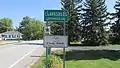 Clarksburg corporation limit sign.
