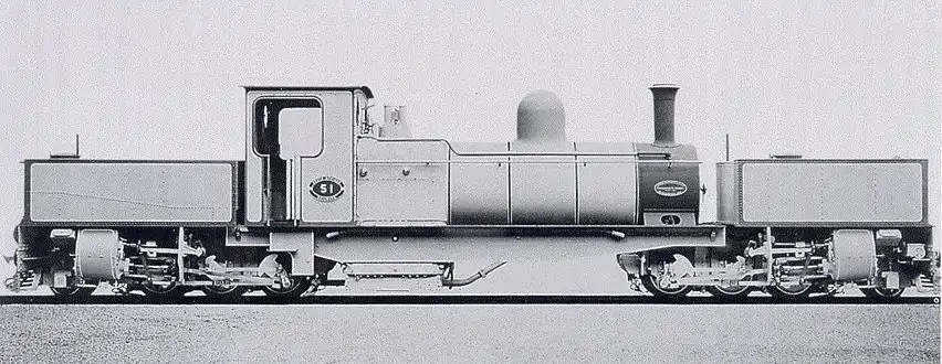 Beyer, Peacock and Company works picture of no. NG51, c. 1919