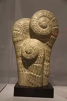 Fern — 1981, serpentine marble sculpture