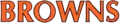 The Browns' script logo used from 1975 until the 2002 season.
